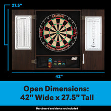 Load image into Gallery viewer, Viper Metropolitan Espresso Steel Tip Dartboard Cabinet
