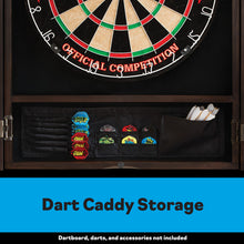 Load image into Gallery viewer, Viper Metropolitan Espresso Steel Tip Dartboard Cabinet
