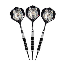 Load image into Gallery viewer, Elkadart Lone Wolf Soft Tip Silver With Black Knurling Soft-Tip Darts Elkadart 
