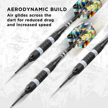 Load image into Gallery viewer, Viper Black Ice Silver Soft Tip Darts 18 Grams
