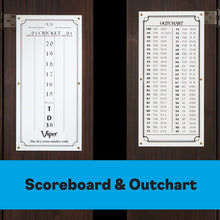 Load image into Gallery viewer, Viper Metropolitan Espresso Steel Tip Dartboard Cabinet
