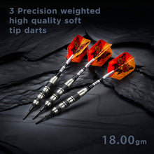Load image into Gallery viewer, Viper The Freak Soft Tip Darts Knurled and Shark Fin Barrel 18 Grams
