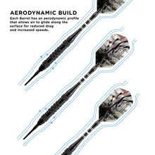 Load image into Gallery viewer, Viper Black Magic Soft Tip Darts 6 Knurled Rings 18 Grams Soft-Tip Darts Viper 
